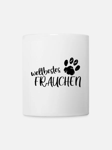 weltbestes Frauchen - Tasse - Weiß