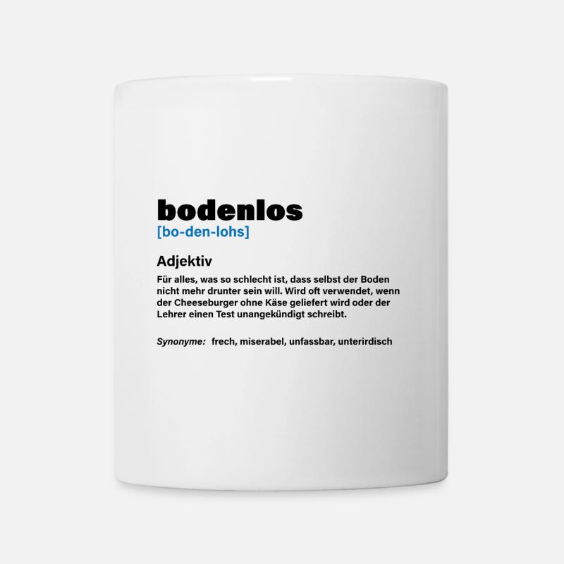 Sans fond – Quand c’est vraiment trop - Mug blanc - blanc