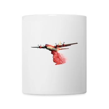 Avion de lutte contre les incendies C-130 - Mug blanc - blanc - Devant