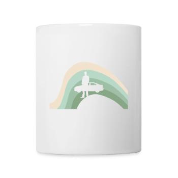 Car salesman sports car - Mug - white - Front