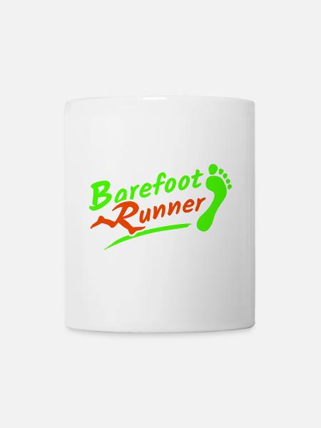 Barfuß Läufer Barefoot Runner 2005 2-farbig - Tasse - Weiß
