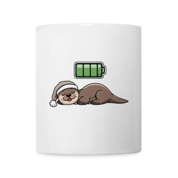 Sea Otter Sleeping Recharging Night Bedtime - Tasse - Weiß - Vorne