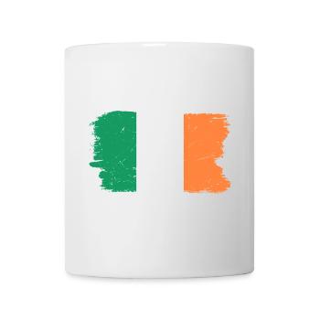 Drapeau néerlandais coups de pinceau - Mug blanc - blanc - Devant