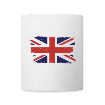 Brushed Union Jack Flag Print - Mug - white - Front