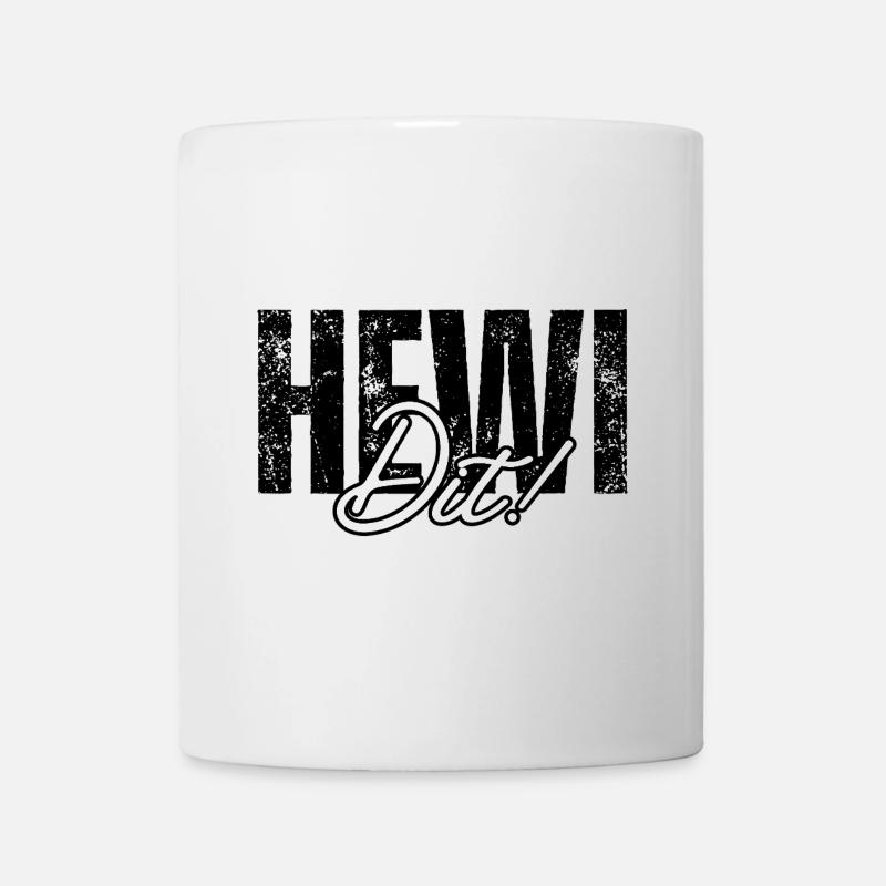 Hewi Dit ! – Berlin Humour Dicton Design - Mug blanc - blanc
