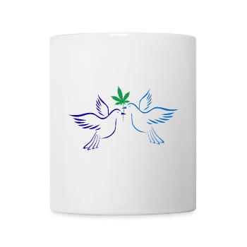 Tauben des Friedens - Tasse - Weiß - Vorne