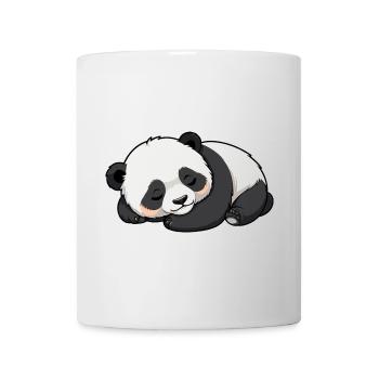 Panda endormi - Design animalier - Mug blanc - blanc - Devant