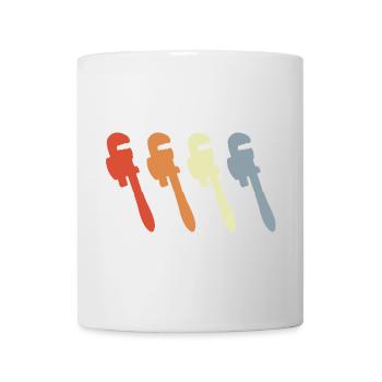 Clé à pipe rétro - Mug blanc - blanc - Devant