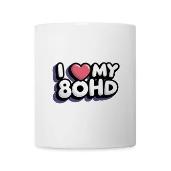 I Love My 80HD - Tasse - Weiß - Vorne