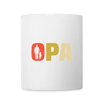 Opa und Enkel Geschenk für Großvater mit Enkel - Tasse - Weiß - Vorne