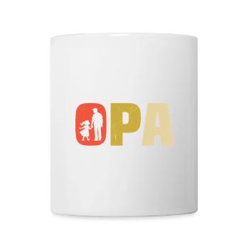 Opa und Enkelin Geschenk für Großvater mit Enkeln - Tasse - Weiß - Vorne