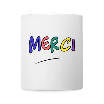 MERCI. MAÎTRESSE. MAÎTRE. MERCI MAÎTRESSE - Mug blanc - blanc - Devant