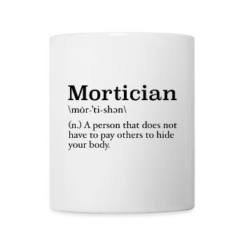 Mortician Definition Mortuary Science Student - Mug blanc - blanc - Devant