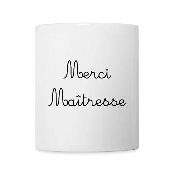 MISTRESS. MASTER. THANK YOU. THANK YOU MISTRESS - Mug - white - Front