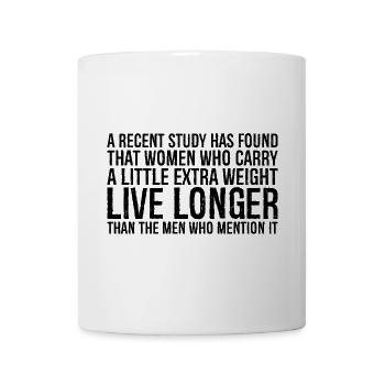 a recent study has found that women who carry a - Mug - white - Front