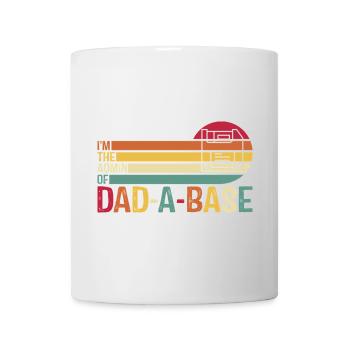 Rétro Dad-A-Base Coucher de soleil Illustration - Mug blanc - blanc - Devant
