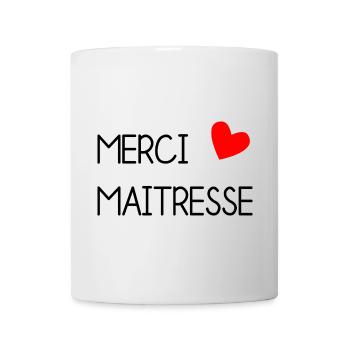 MISTRESS. THANK YOU. THANK YOU MISTRESS. GIFT - Mug - white - Front