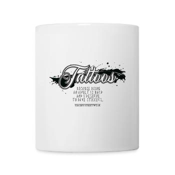 Tatouages - Mug blanc - blanc - Devant