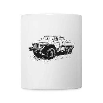 Ural Power – heavyweight on wheels - Mug - white - Front