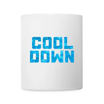 cool down Pool Wasser Swimmingpool coole Sprüche - Tasse - Weiß - Vorne