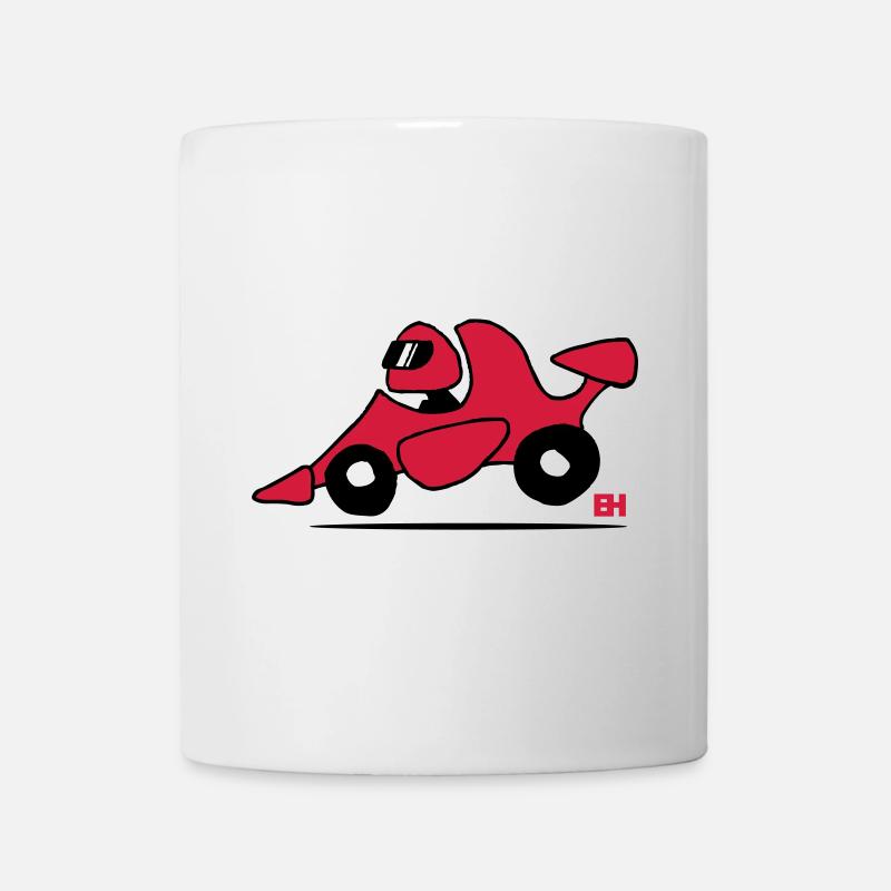 voiture de course - Mug blanc - blanc