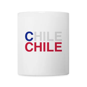 CHILE Flagge - Tasse - Weiß - Vorne