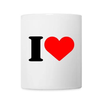 I LOVE - Tasse - Weiß - Vorne