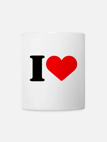 I LOVE - Tasse - Weiß