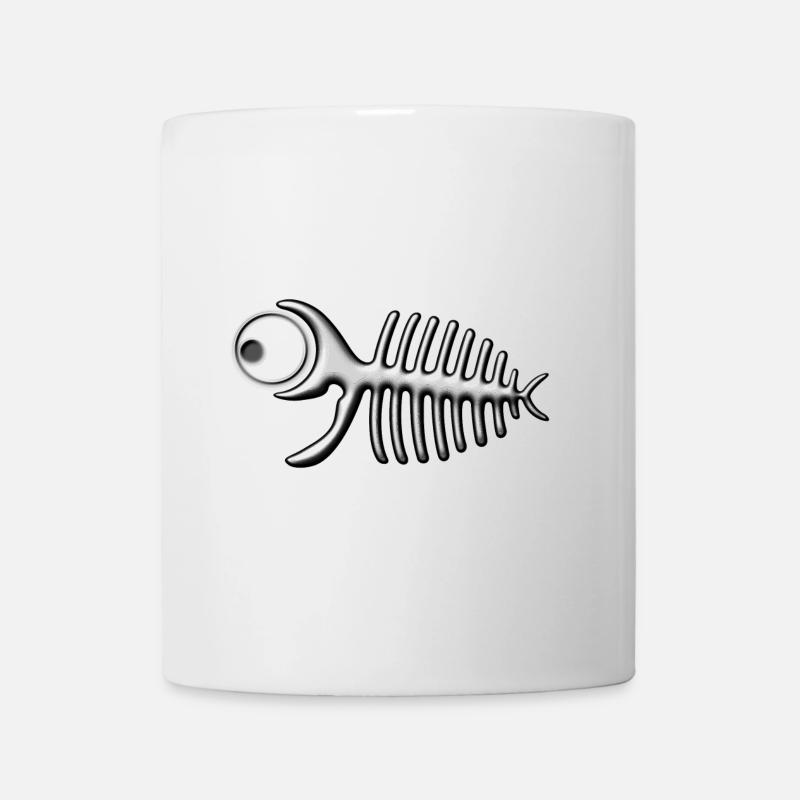 Arête de poisson - Mug blanc - blanc