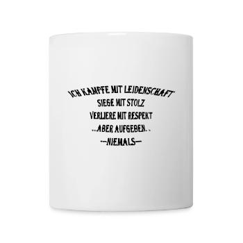 I fight with passion, win with pride - Mug - white - Front