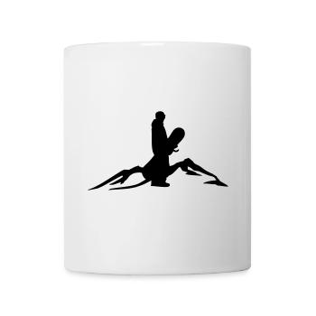 Mountain snowboarder - Mug - white - Front