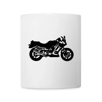 Motorrad , Ninja , Japan , Rennmaschine , (25) - Tasse - Weiß - Vorne
