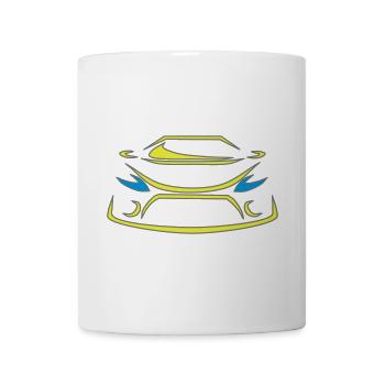 Voiture de course Freestyle Design ✔ - Mug blanc - blanc - Devant