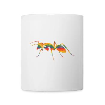 Farbige Ameise - Tasse - Weiß - Vorne