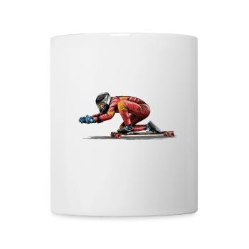 Longboard - Tasse - Weiß - Vorne