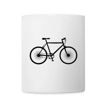 Fahrrad - Bike - Logo - Tasse - Weiß - Vorne