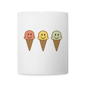 Eis - Tasse - Weiß - Vorne