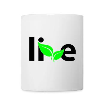 Live - Tasse - Weiß - Vorne