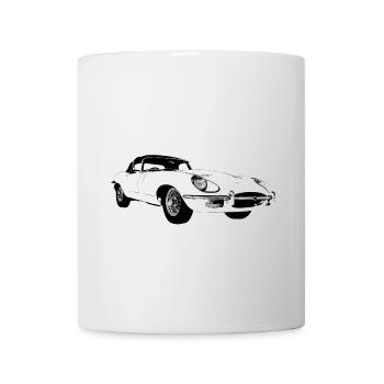 E type jag - Mug blanc - blanc - Devant