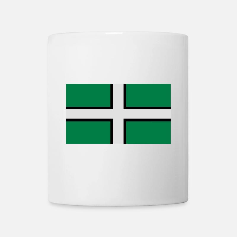 Saint Petroc's Flag - Flag of Devon - Mug - white