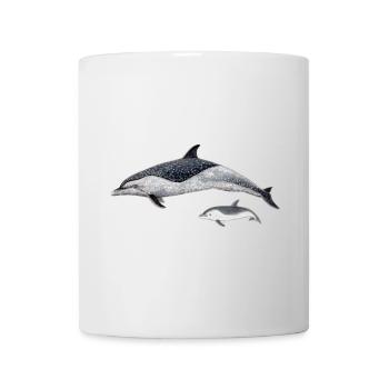 dauphin tacheté - Mug blanc - blanc - Devant
