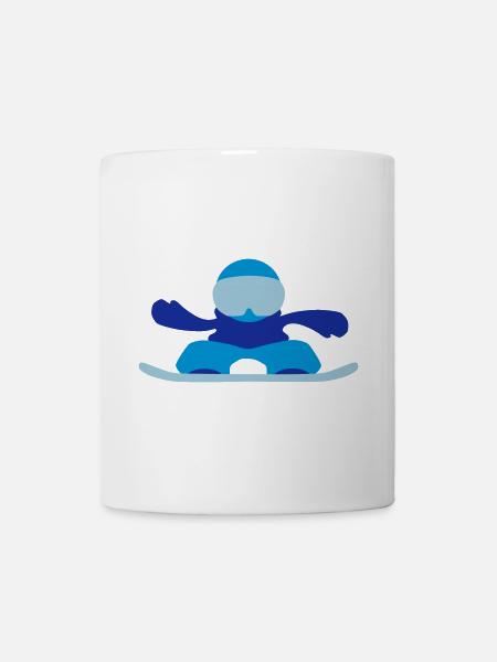 snowboarder - Mug - white