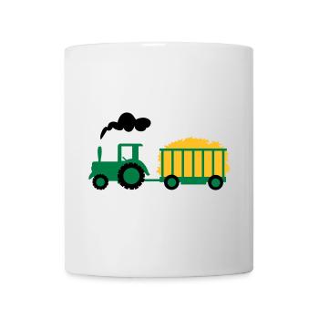 traktor kind geschenk - Tasse - Weiß - Vorne