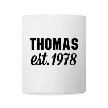 Thomas est 1978 - Tasse - Weiß - Vorne