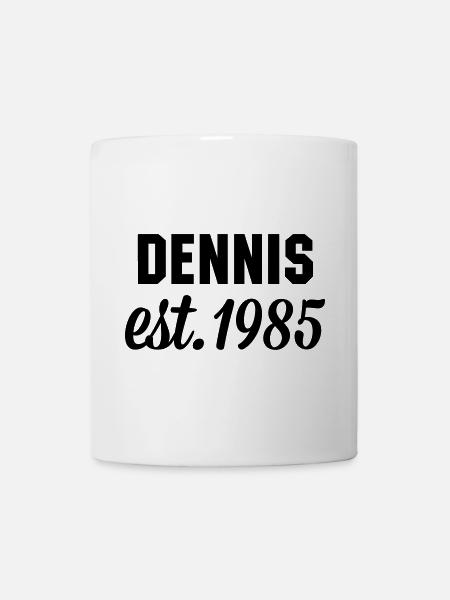 Dennis est 1985 - Tasse - Weiß