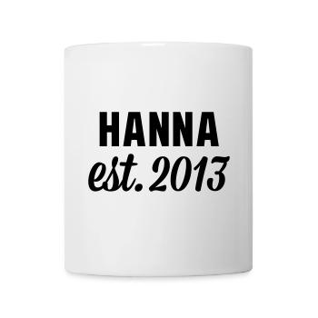 Hanna est 2013 - Tasse - Weiß - Vorne