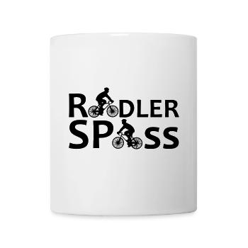 Radler Spaß Fahrrad Radfahrer Rad Fun Geschenk - Tasse - Weiß - Vorne