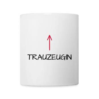 Trauzeugin Junggesellenabschied Pfeil - Tasse - Weiß - Vorne