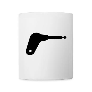 Oldtimer tractor ignition key - Mug - white - Front