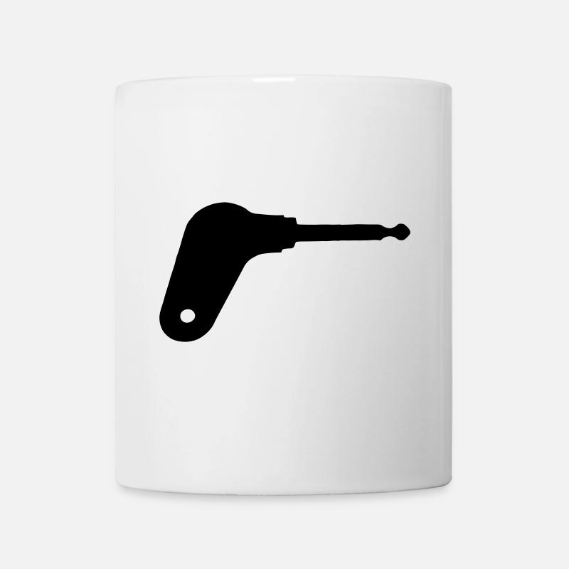 Oldtimer tractor ignition key - Mug - white